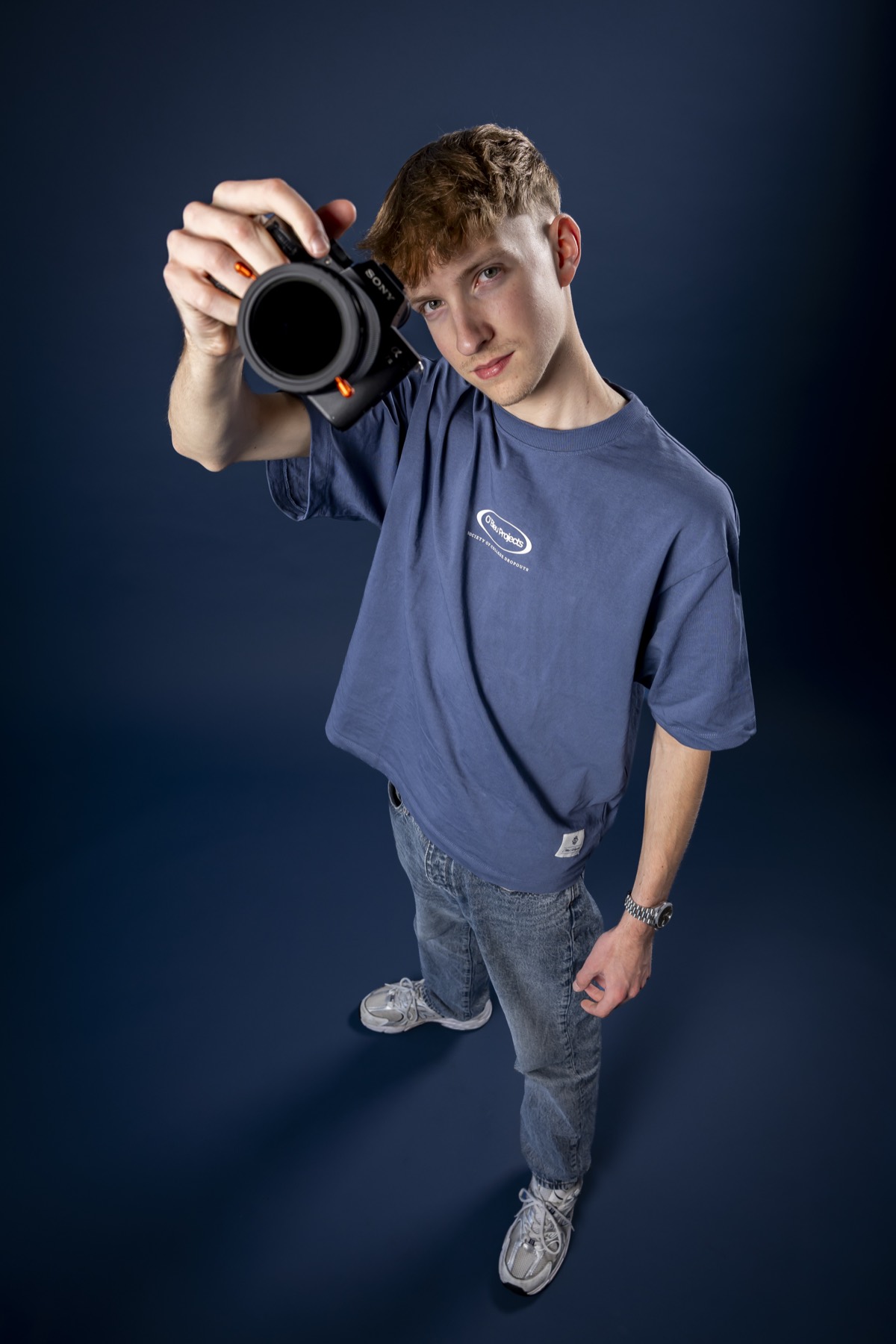 Jan Vermeer richt zijn camera op de kijker